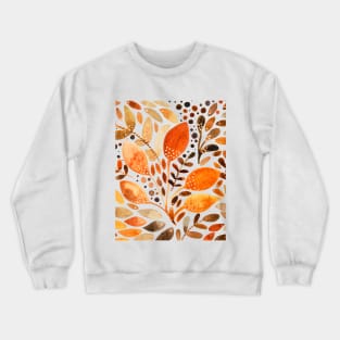 Watercolor autumn leaves Crewneck Sweatshirt